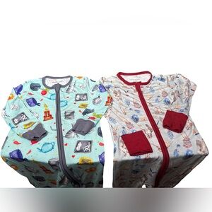 Kids Bamboo 2 pairs Onesies 3T Sleepy Sloth &  Little Bird
Bamboo - Play Cond